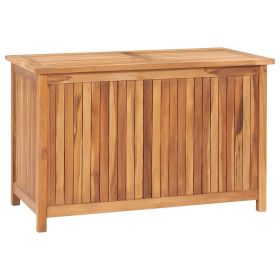 Storage Box Warm brown Solid teak wood 35.4 x 19.7 x 22.8 in