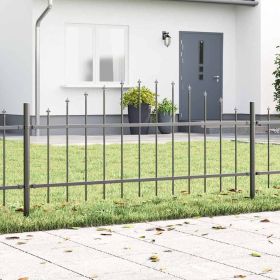 Garden Fence Gray 340 x 75 cm