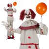5.7ft Red eyes, Voice Control, Joker and Balloon, Halloween Standing Decoration Outdoor