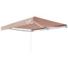 VEVOR Manual Retractable Awning, 12 x 10 ft Outdoor Patio Awning Retractable Sun Shade