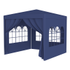 10'x10' Party Tent Outdoor Heavy Duty Gazebo Wedding Canopy + 4 Removable Walls ,Blue