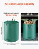 3-Pack 72 Gallon Reusable Yard Waste Bag Garden Leaf Trash Container Lawn Garden