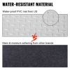 VEVOR Garage Floor Mat 4.9x13ft Vinyl Garage Flooring Roll Anti-Slide Diamond Texture Silver Garage Mats for Under Car 63.7sqft Covering Space DIY PVC