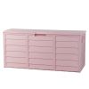 75gal 280L Outdoor Garden Plastic Storage Deck Box Chest Tools Cushions Toys Lockable Seat