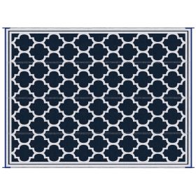 Outsunny Reversible Outdoor Rug Carpet, 9' x 18' Waterproof Plastic Straw Rug, Portable RV Camping Rugs with Carry Bag, Large Floor Mat for Backy