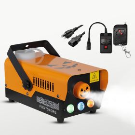 5 Core Fog Smoke Machine 750W & 2700CFM LED Lights Effect Low Lying Indoor 250ML Fog Maker with Fogger for Halloween with 1 Wired Receiver & RGB