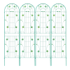 4 Pack Metal Garden Trellis 86.7" x 19.7" Rustproof Trellis for Climbing Plants Outdoor Flower Support