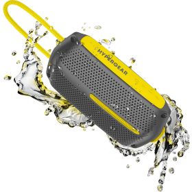 HyperGear Wave Water Resistant Wireless Speaker (Color: Gray/ Yellow)
